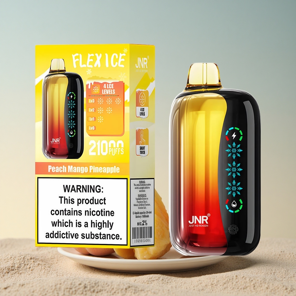 JNR Flex Ice 21000 Virsi-mango-ananassi jäätuv häälestatav 1000mAh 26ml