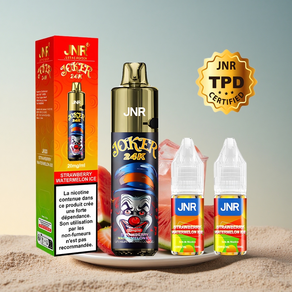 JNR Joker 24K Maasika-Arbuusi Jää 2% nikotiini 800mAh