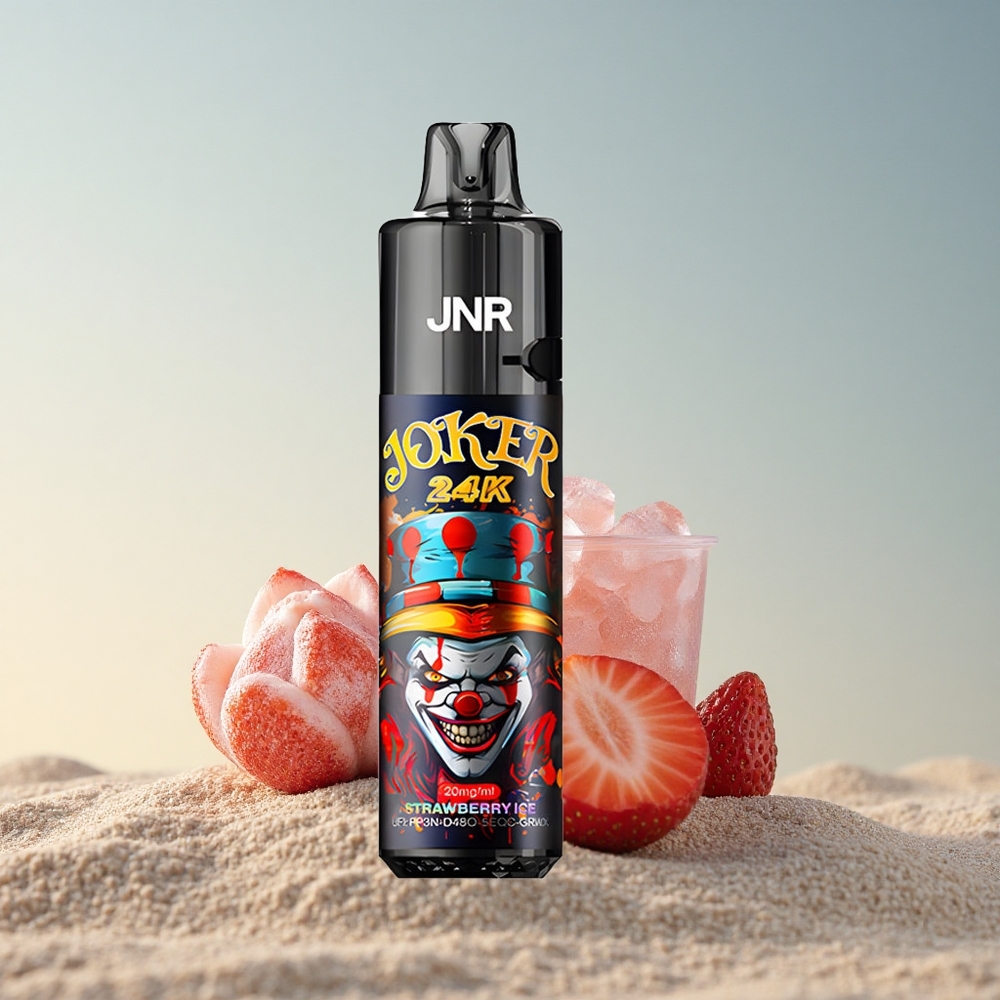 JNR Joker 24K Maasika-Jäätise 10ml Täidetav 800mAh Nikotiin
