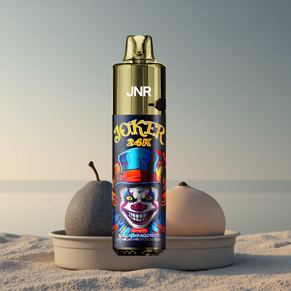 JNR Joker 24K Must Draakon Jää 2% nikotiini, 800mAh, nähtav vedelikutase
