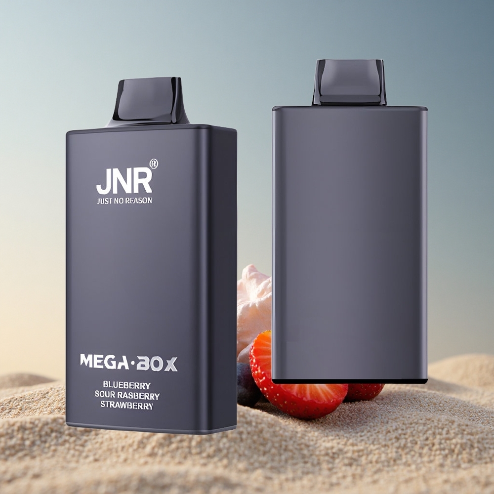 JNR Mega Box 25000 Mustika Sinihammas Hapukapsas Maasikas 30ml 850mAh 2% nikotiini