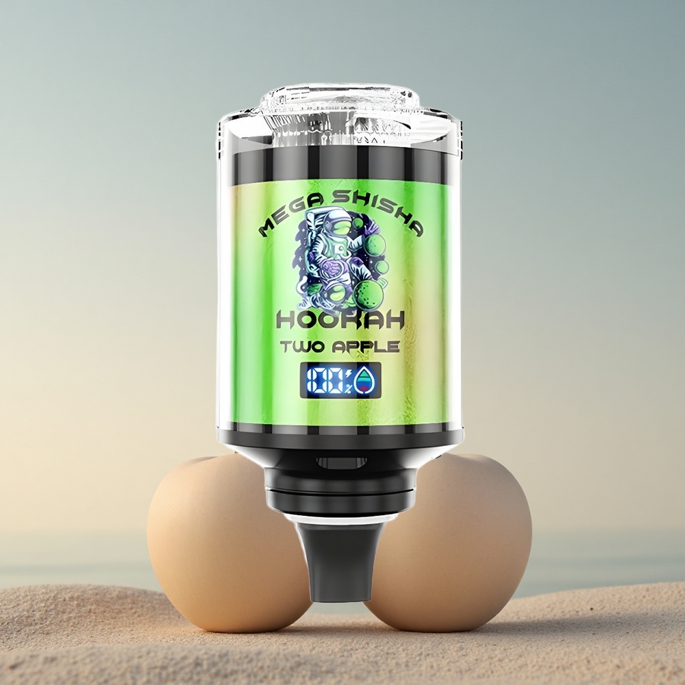 JNR Mega Shisha Hookah 100K Kaks Õuna 2200mAh 60ml Nikotiin