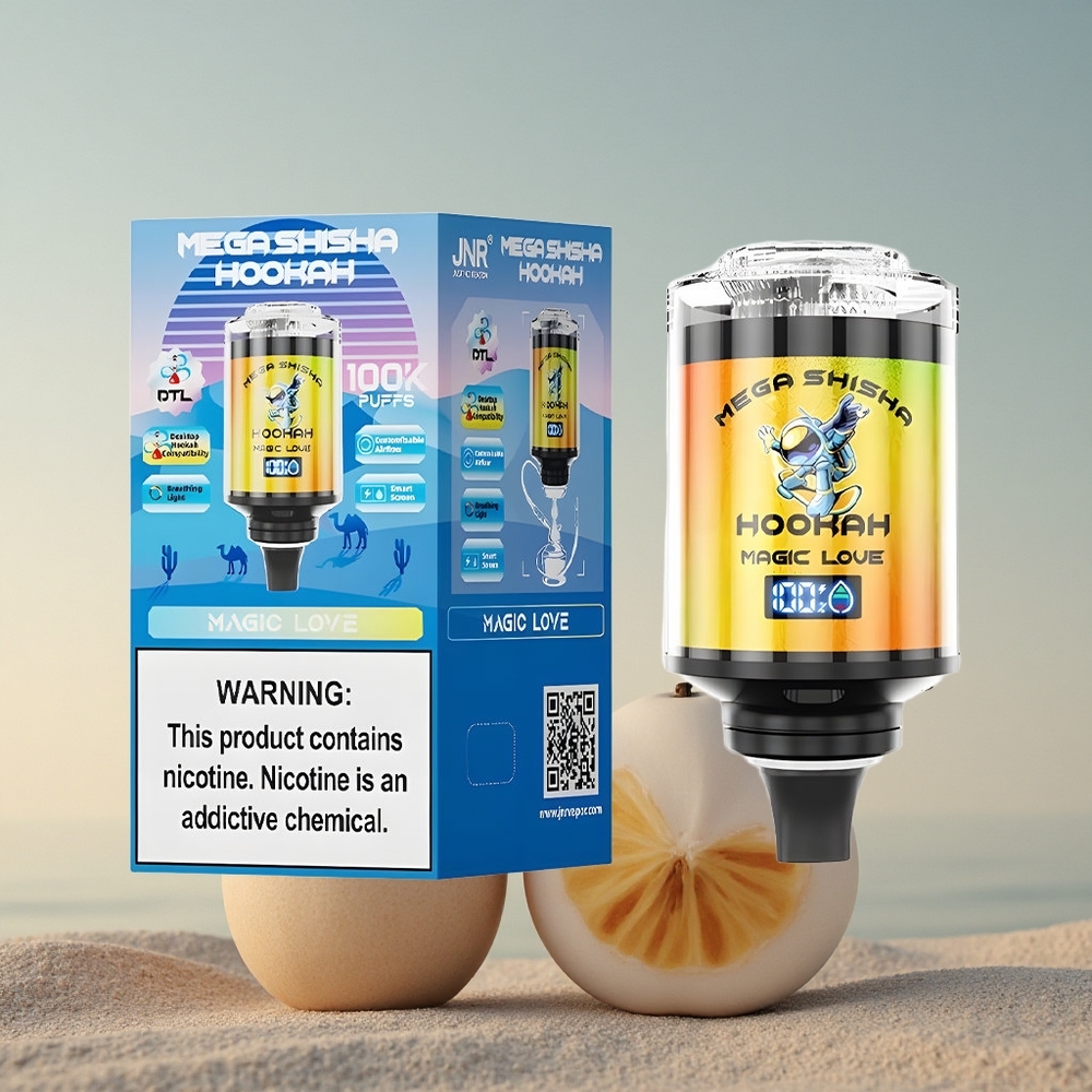 JNR Mega Shisha Hookah 100K Maagiline Armastus 2200mAh 60ml Nikotiin
