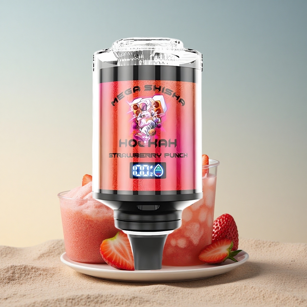 JNR Mega Shisha Hookah 100K Maasika Purustus 2% nikotiini 2200mAh