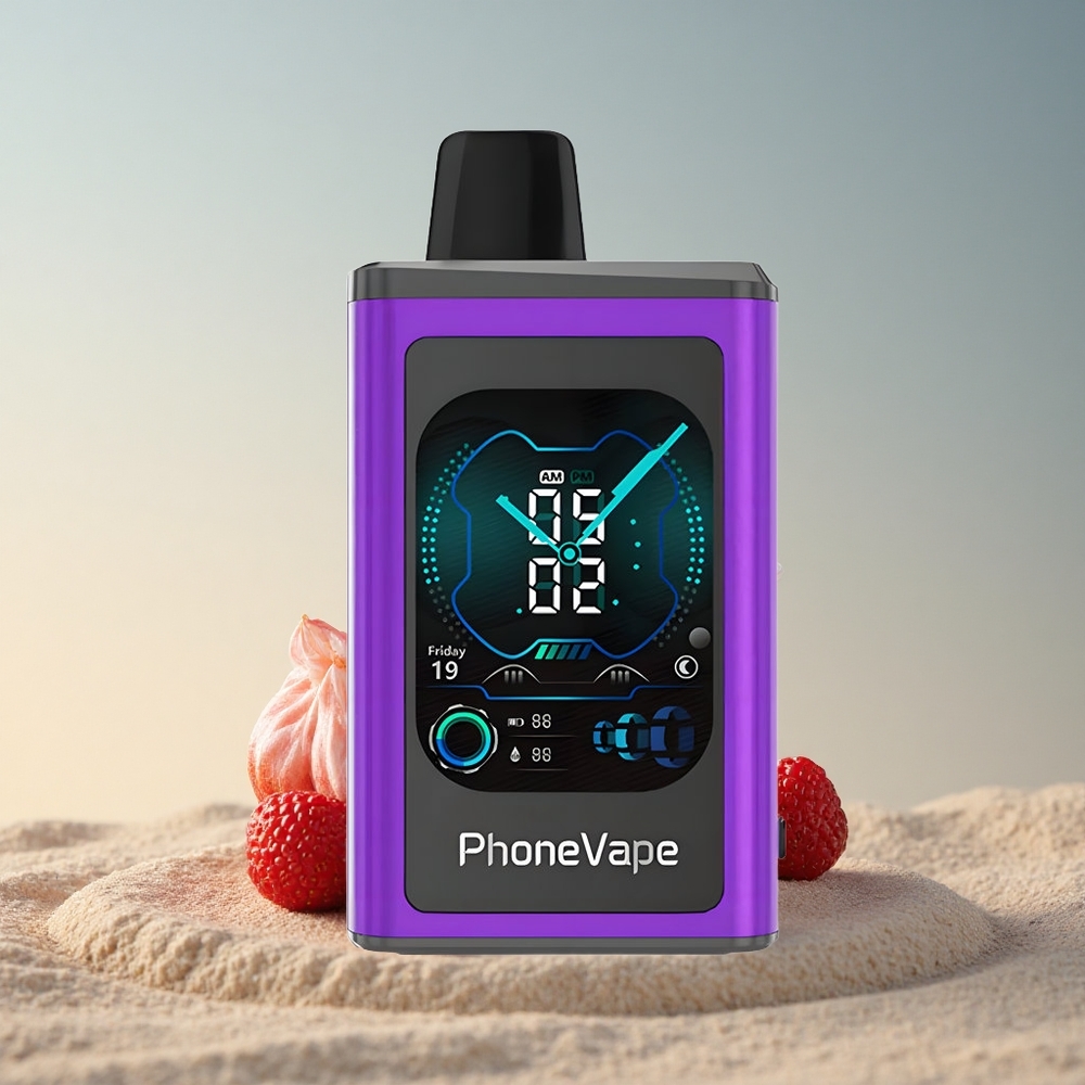 JNR PhoneVape 30000 Kirsma-Marja-Vaarikas 850mAh Nikotiinitugevus 2% ja 5%