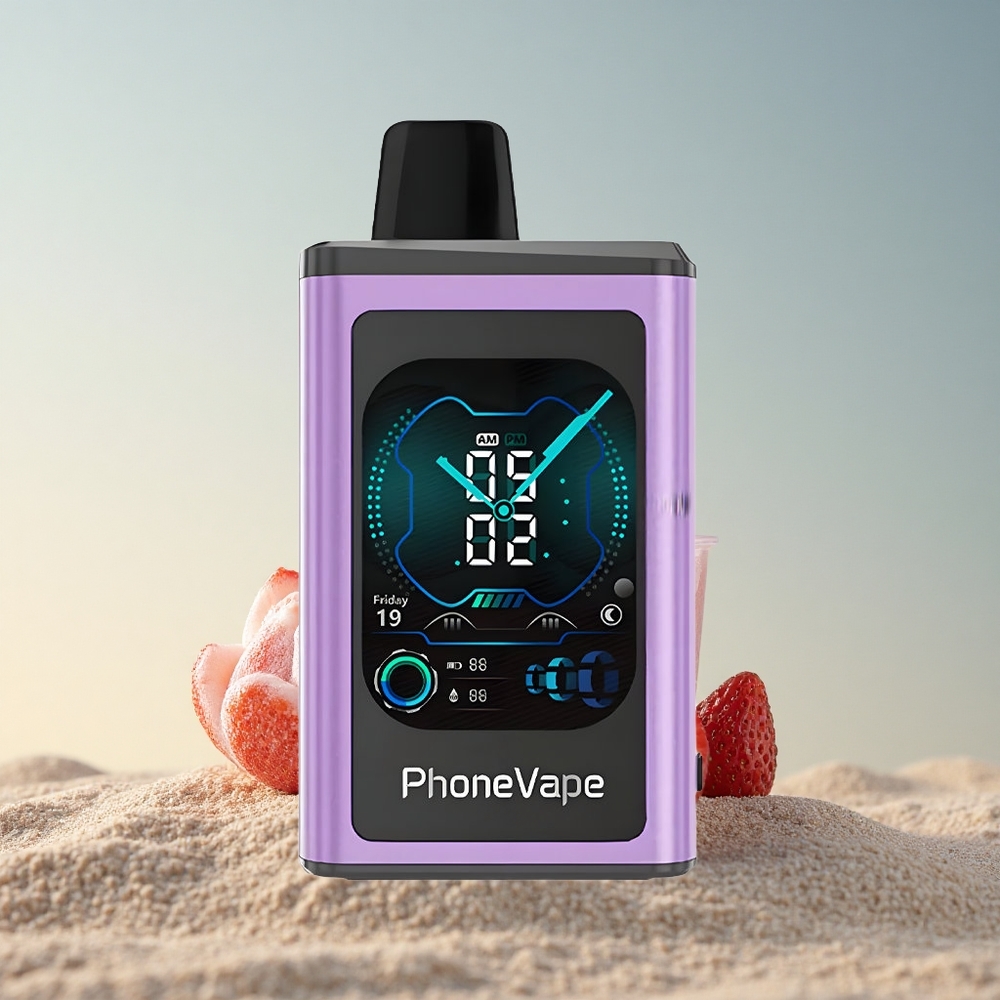 JNR PhoneVape 30000 Maasikajää 850mAh Kaugkaamera Nikotiin 5%