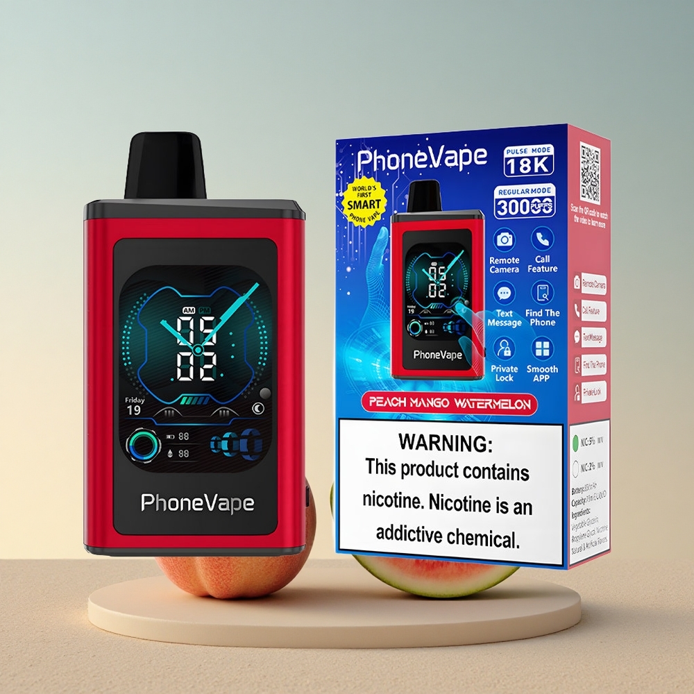 JNR PhoneVape 30000 Virsi-Vesi-Melon 850mAh Nikotiin 5%