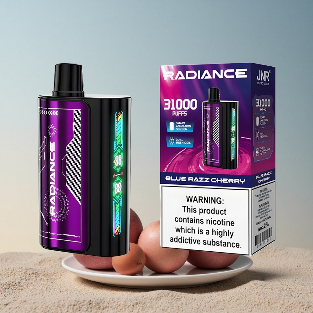 JNR Radiance 31000 Sinised Mahlased Kirsi 28ml 950mAh 2% nikotiini