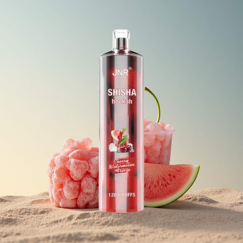 JNR Shisha Hookah 12000 Kirsi-Arbuusi Jää 24ml 0% nikotiini