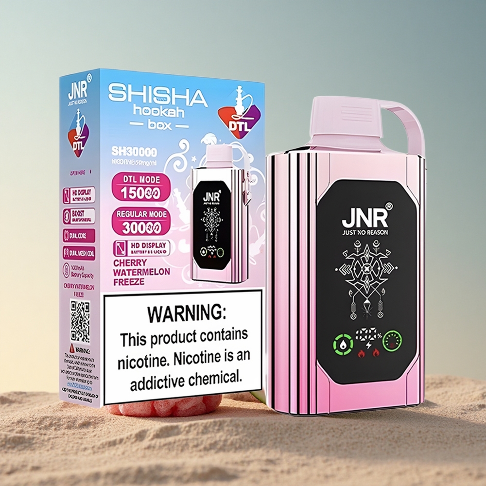 JNR Shisha Hookah Box 20500 Kirsi-Arbuusi Jäätis 1000mAh 25ml 5% nikotiini