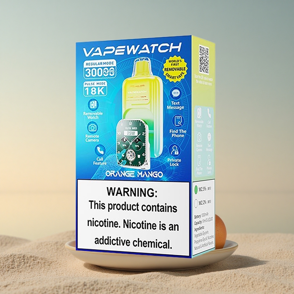 JNR VapeWatch 30000 Apelsin-Mangopuu 1000mAh Tüüp-C Kiirlaadimine