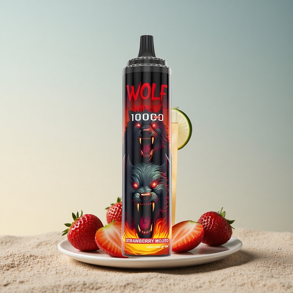 JNR Wolf Niplo 10000 Maasikamoijito 20ml 650mAh 1.0 Ohm