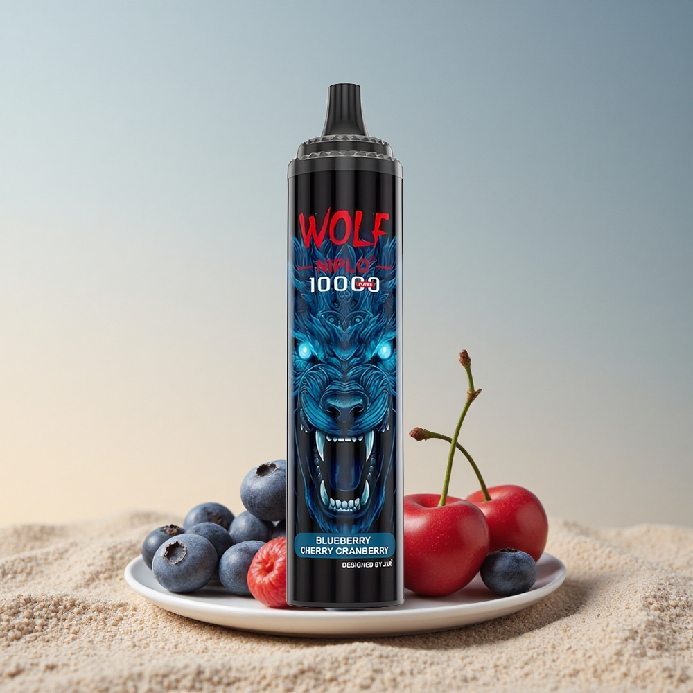 JNR Wolf Niplo 10000 Mustika Kirss Jõhvikas 20ml 5% nikotiini Type-C