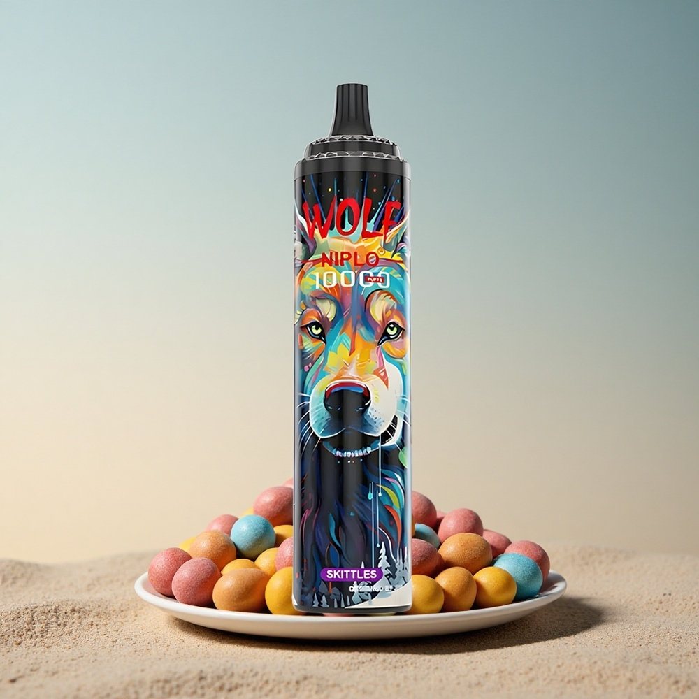 JNR Wolf Niplo 10000 Skittles 650mAh 20ml 5% nikotiini